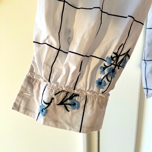 Zara embroidered blouse size XS - Picture 5 of 8